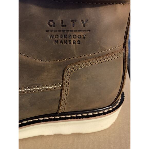 Brand New QLTY - Regular Toe Brown Leather Work Boot Men’s Size 14 main image 5